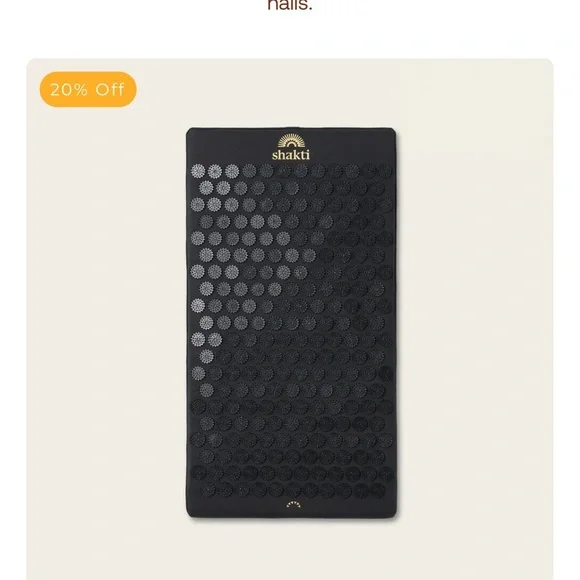 Shakti Black Acupressure Mat - Picture 1 of 4